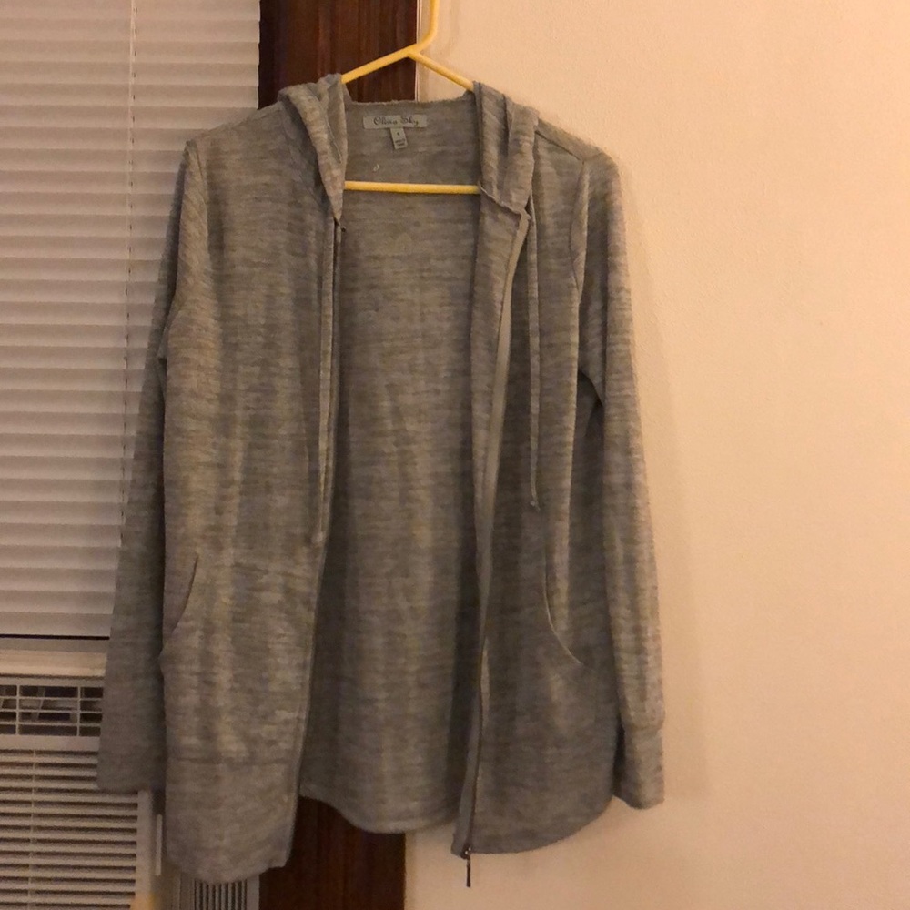 Grey cardigan